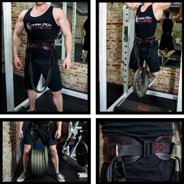Dark Iron Fitness Leather Dip Belt - Image 3