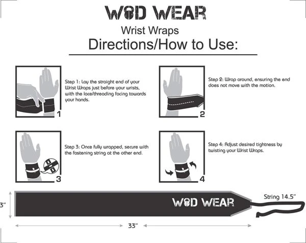 WOD Wear Wrist Wraps - Image 3