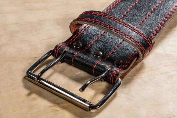 REP 4-Inch Black Leather Lifting Belt - Image 3