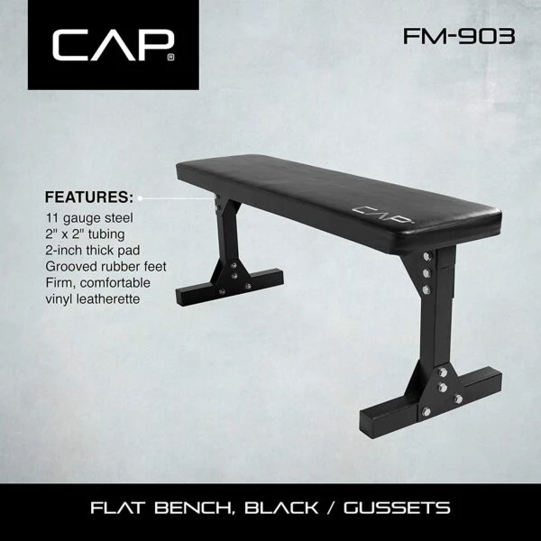 CAP Barbell Flat Utility Weight Bench - Image 5