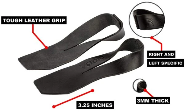 Stoic Olympic Leather Lifting Straps - Image 7
